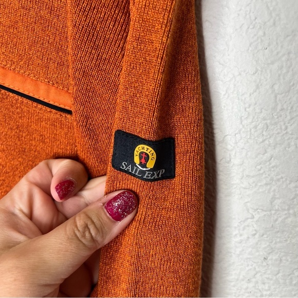 Sail EXP Marinewear Merino Wool Knit Quarter Zip Pull On Sweater Sailor Italian - Picture 4 of 11